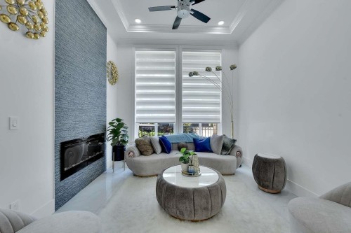 8825 131 Street, Surrey, BC - Indoor Photo Showing Living Room With Fireplace