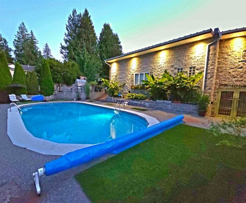 19717 48A Avenue, Langley, BC - Outdoor With In Ground Pool With Backyard