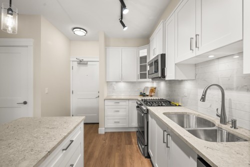 103-20926 83 Avenue, Langley, BC - Indoor Photo Showing Kitchen With Double Sink With Upgraded Kitchen