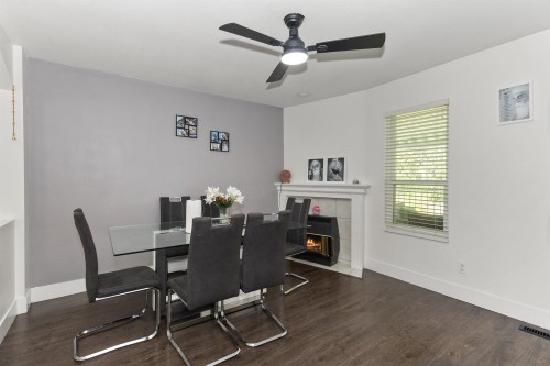 31279 Wagner Drive, Abbotsford, BC - Indoor Photo Showing Dining Room With Fireplace