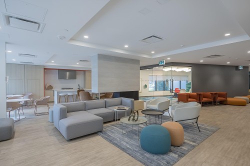 3801-10448 University Drive, Surrey, BC - Indoor Photo Showing Living Room