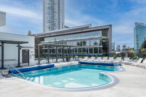 3801-10448 University Drive, Surrey, BC - Outdoor With In Ground Pool With Deck Patio Veranda