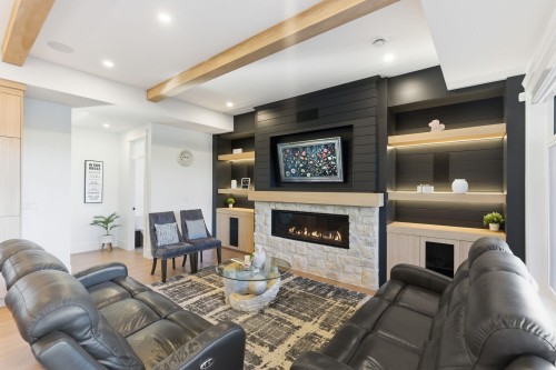 23741 Old Yale Road, Langley, BC - Indoor Photo Showing Living Room With Fireplace