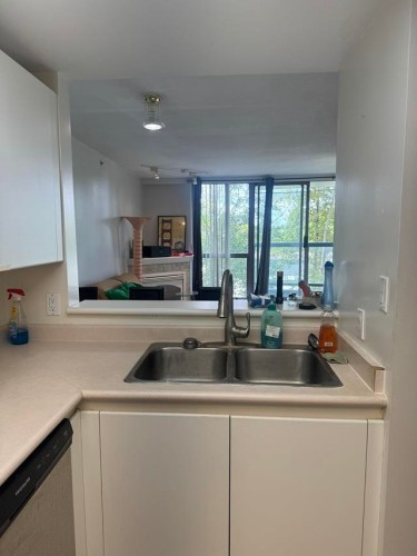 404-10899 University Drive, Surrey, BC - Indoor Photo Showing Kitchen With Double Sink