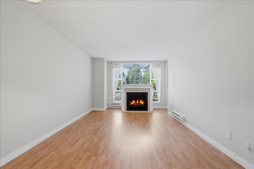 210-2963 Nelson Place, Abbotsford, BC - Indoor Photo Showing Living Room With Fireplace
