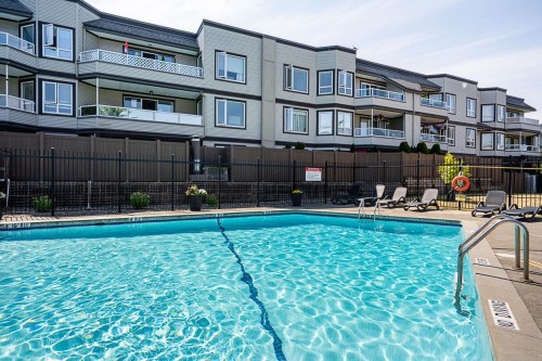 313-1830 Southmere Crescent E, Surrey, BC - Outdoor With In Ground Pool With Balcony