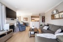 313-1830 Southmere Crescent E, Surrey, BC  - Indoor Photo Showing Living Room With Fireplace 