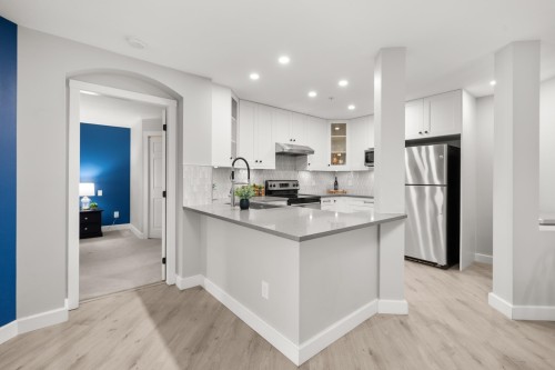 202-22015 48 Avenue, Langley, BC - Indoor Photo Showing Kitchen With Upgraded Kitchen