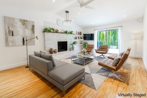 8843 Wooler Terrace, Mission, BC - Indoor Photo Showing Living Room With Fireplace