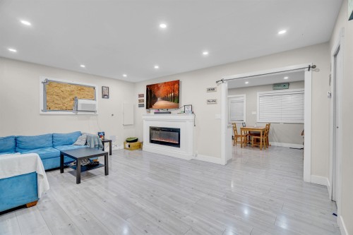 17834 60 Avenue, Surrey, BC - Indoor Photo Showing Other Room With Fireplace