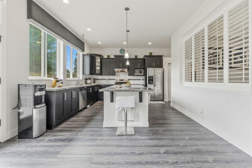 8256 Trondheim Drive, Delta, BC - Indoor Photo Showing Kitchen With Stainless Steel Kitchen With Upgraded Kitchen