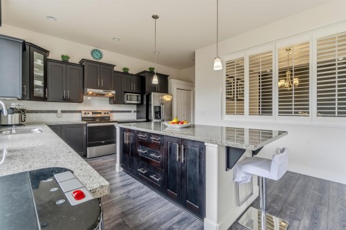 8256 Trondheim Drive, Delta, BC - Indoor Photo Showing Kitchen With Stainless Steel Kitchen With Upgraded Kitchen