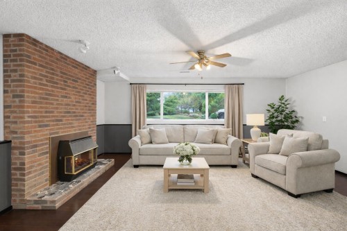11752 64A Avenue, Delta, BC - Indoor Photo Showing Living Room With Fireplace