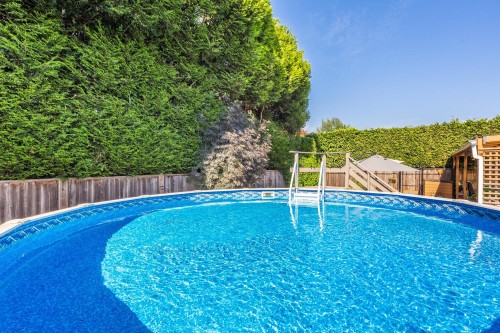 17081 60A Avenue, Surrey, BC - Outdoor With Above Ground Pool