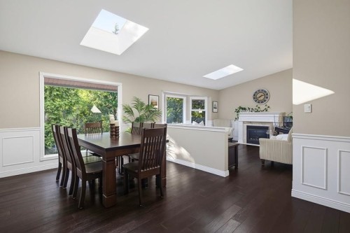 23851 58A Avenue, Langley, BC - Indoor Photo Showing Dining Room With Fireplace