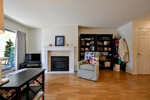 101-20727 Douglas Crescent, Langley, BC - Indoor Photo Showing Living Room With Fireplace