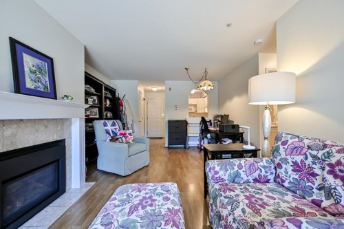 101-20727 Douglas Crescent, Langley, BC - Indoor Photo Showing Living Room With Fireplace