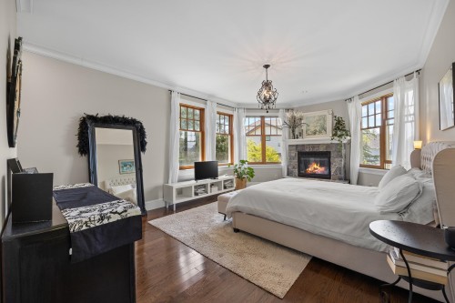 16211 29 Avenue, Surrey, BC - Indoor Photo Showing Bedroom With Fireplace