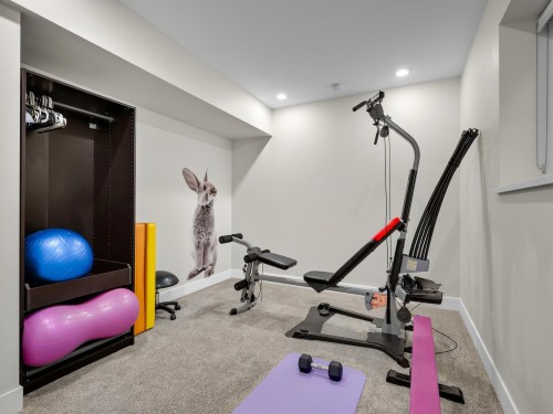 20261 41 Avenue, Langley, BC - Indoor Photo Showing Gym Room