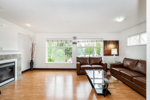62-6450 199 Street, Langley, BC - Indoor Photo Showing Living Room With Fireplace