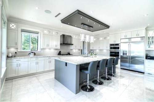 17012 57 Avenue, Surrey, BC - Indoor Photo Showing Kitchen With Upgraded Kitchen