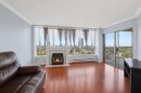 1701-14881 103A Avenue, Surrey, BC  - Indoor Photo Showing Living Room With Fireplace 