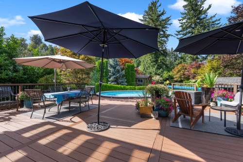 34921 Dewdney Trunk Road, Mission, BC - Outdoor With Above Ground Pool With Deck Patio Veranda With Exterior
