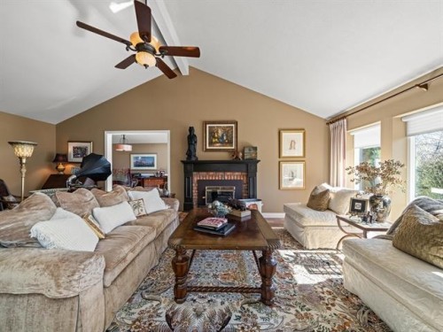 13383 14A Avenue, Surrey, BC - Indoor Photo Showing Living Room With Fireplace