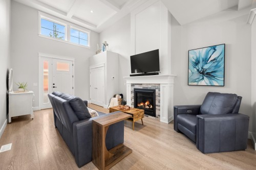 9-4750 228 Street, Langley, BC - Indoor Photo Showing Living Room With Fireplace