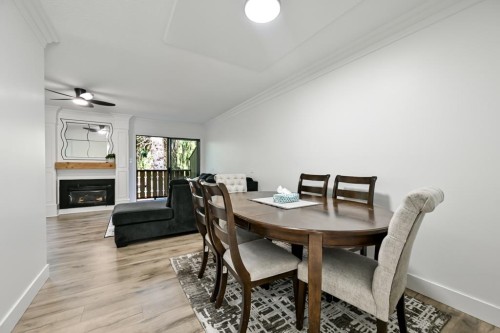 2-2998 Mouat Drive, Abbotsford, BC - Indoor Photo Showing Dining Room With Fireplace