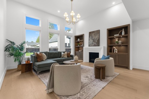 23709 40 Avenue, Langley, BC - Indoor Photo Showing Living Room With Fireplace