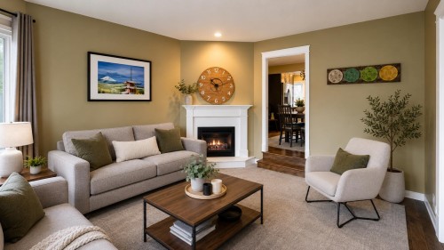 3017 Glendale Place, Abbotsford, BC - Indoor Photo Showing Living Room With Fireplace