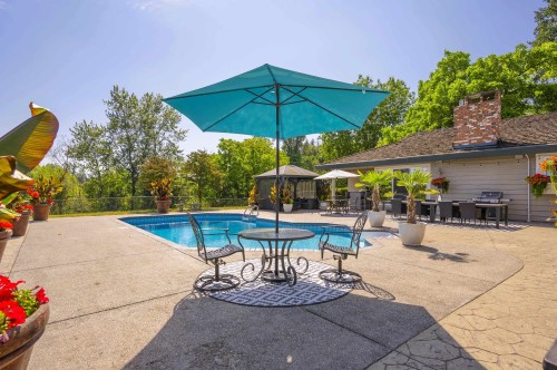 9837 Mckinnon Crescent, Langley, BC - Outdoor With In Ground Pool With Backyard