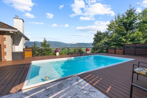 35993 Eaglecrest Place, Abbotsford, BC - Outdoor With In Ground Pool With Deck Patio Veranda