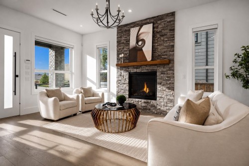 16633 Bell Road, Surrey, BC - Indoor Photo Showing Living Room With Fireplace