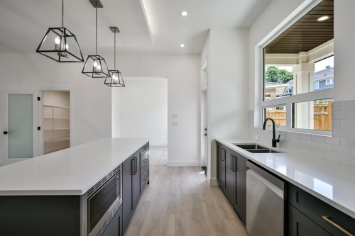 10113 Elderberry Crescent, Surrey, BC - Indoor Photo Showing Kitchen With Double Sink With Upgraded Kitchen