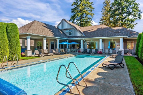 65-2533 152 Street, Surrey, BC - Outdoor With In Ground Pool With Deck Patio Veranda