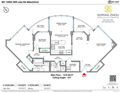 801-33065 Mill Lake Road, Abbotsford, BC 