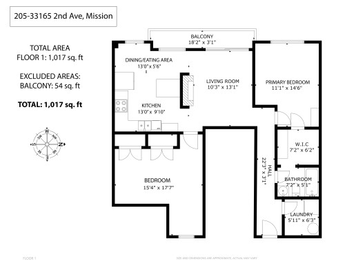 205-33165 2Nd Avenue, Mission, BC 
