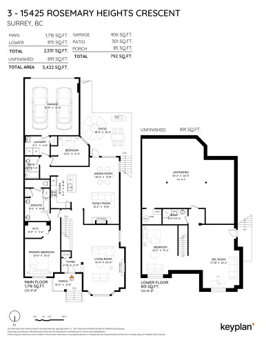 3-15425 Rosemary Heights Crescent, Surrey, BC 