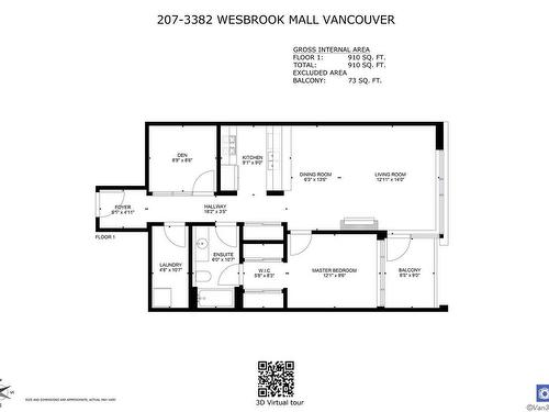207 3382 Wesbrook Mall, Vancouver, BC 