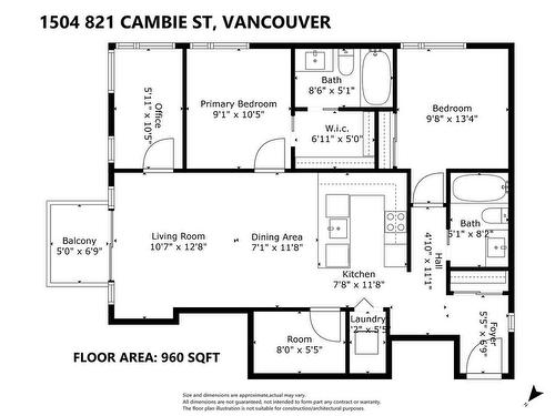 1504 821 Cambie Street, Vancouver, BC 