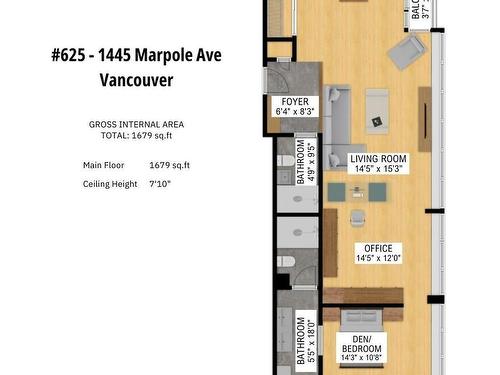 625 1445 Marpole Avenue, Vancouver, BC 