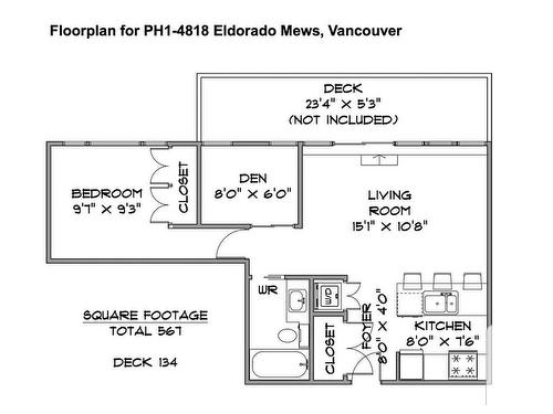 Ph1 4818 Eldorado Mews, Vancouver, BC 