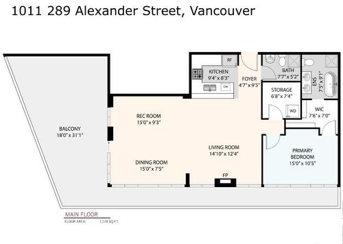 1011 289 Alexander Street, Vancouver, BC 