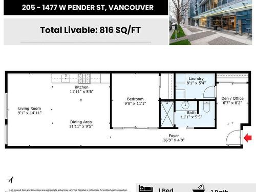 205 1477 W Pender Street, Vancouver, BC 