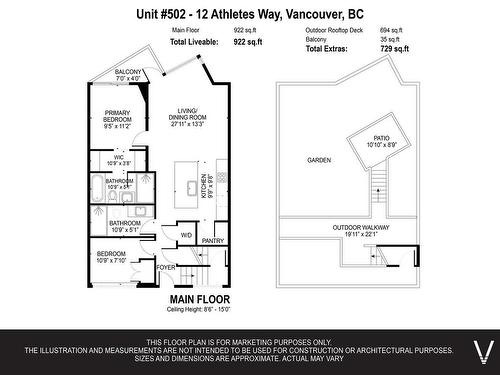 502 12 Athletes Way, Vancouver, BC 