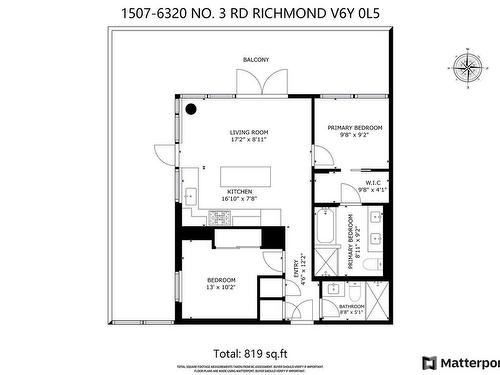 1507 6320 No. 3 Road, Richmond, BC 