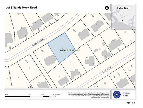 Lot 9 Sandy Hook Road, Sechelt, BC 