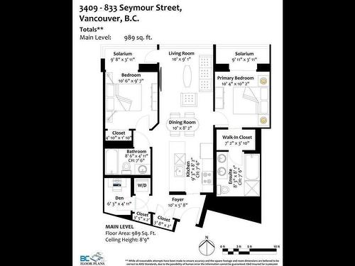 3409 833 Seymour Street, Vancouver, BC 